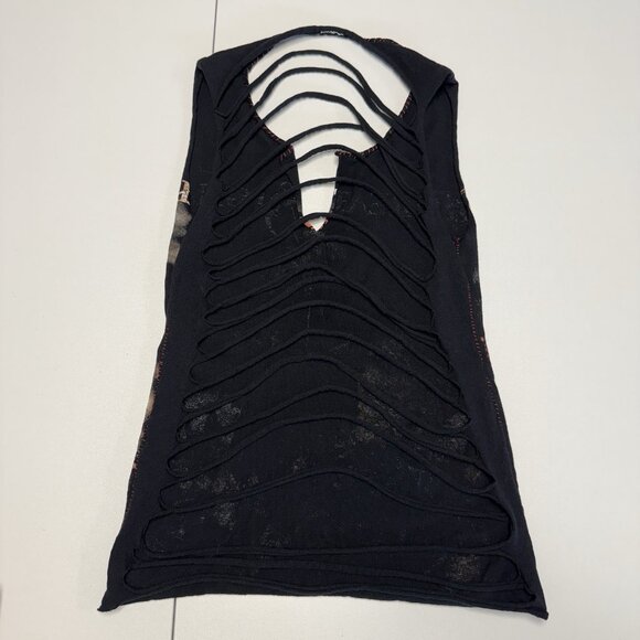 Vintage Threat Signal Band Tee Womens Top Rework Custom XS - Picture 2 of 8